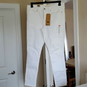 Levis 331 White Skinny Jeans